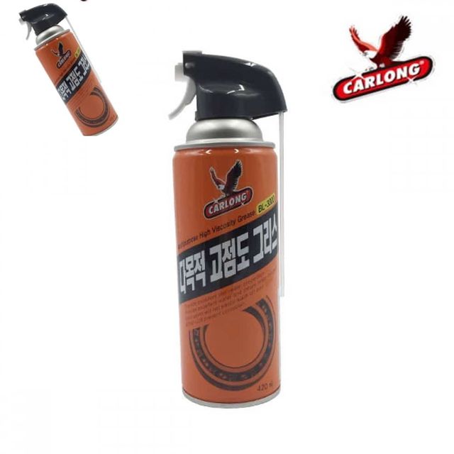 카롱 산업체전용 다목적 고점도 그리스 420ml 구리스 윤활스프레이 산업용오일 오토바이윤활제 구리스주입