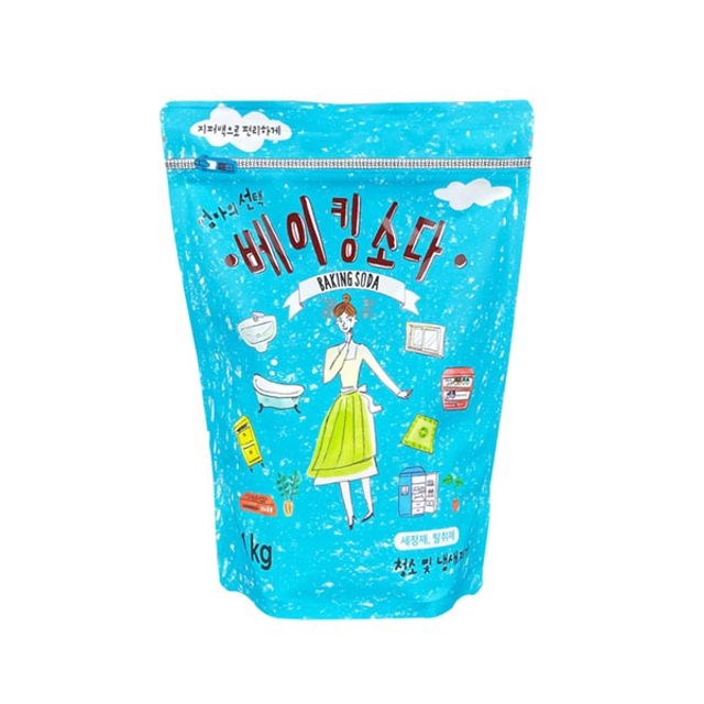 IS 엄마의 선택 베이킹소다 1kg - 다용도 주방 및 세탁 청소용 중탄산나트륨