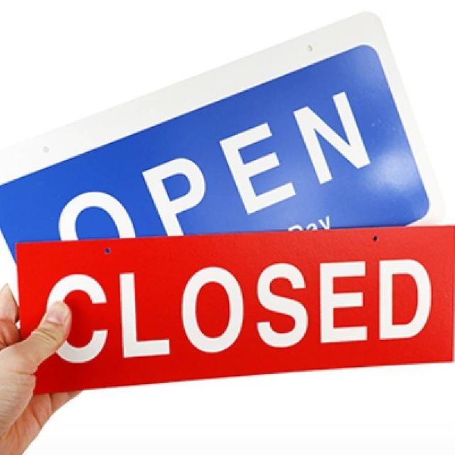 11002-OPEN CLOSED 걸이형 입구표지판 사인걸이