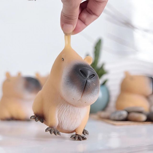 카피바라 스트레스볼 슬라임, 촉감놀이 찰흙 미술놀이