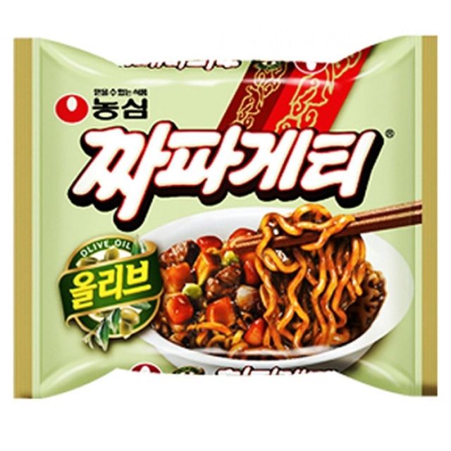 올리브 짜파게티 140gx20봉지 - 올리브 오일 풍미의 짜파게티 봉지라면