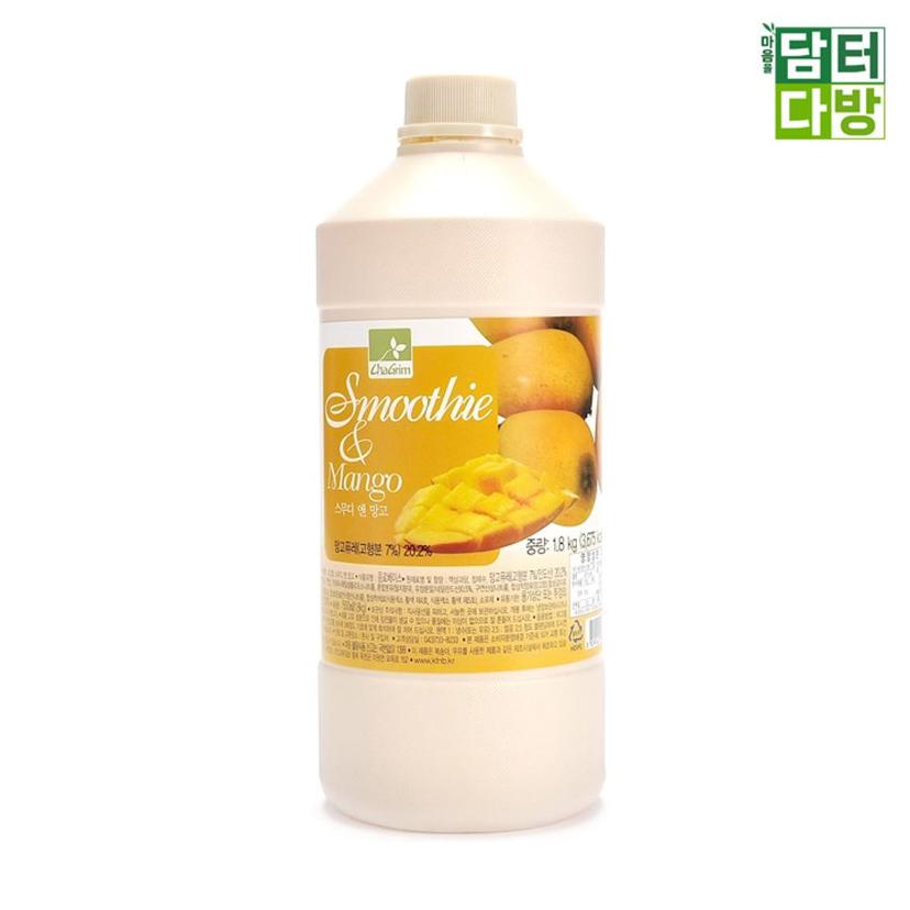 차그림 스무디 앤 망고 1.8kg - 대용량 과일 음료 베이스