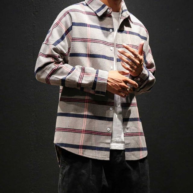 데일리 데이트 긴팔 오버핏 남방 여성 블라우스