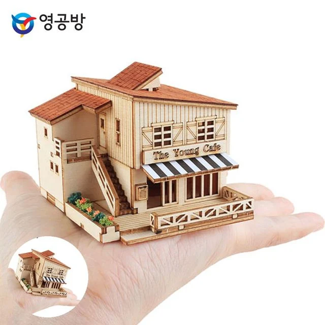 모형조립키트 목재조립 미니 카페 하우스