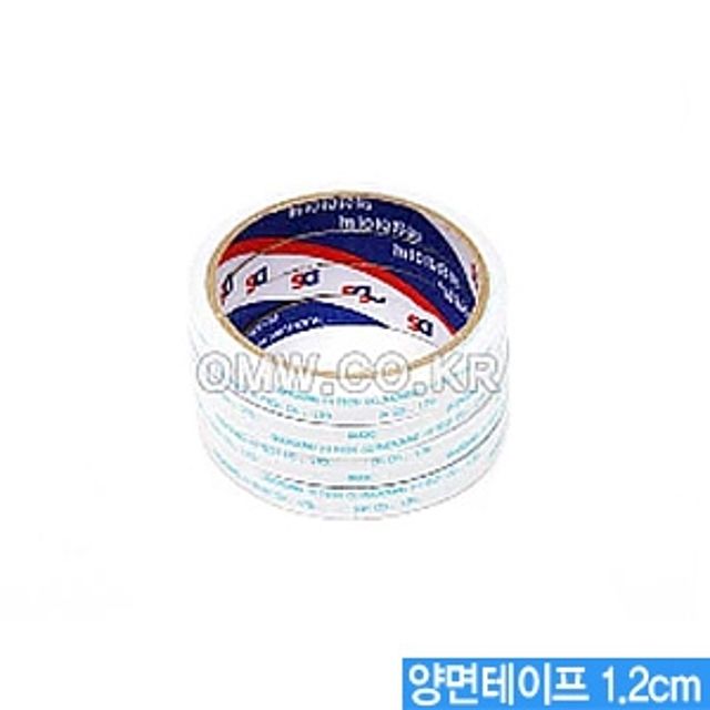 양면테이프 1.2cm 폭 4개입 10묶음 - 강력 접착 사무용 테이프