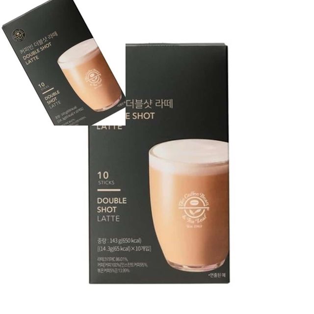 커피빈 더블샷 라떼 14.3gx10T 탕비실커피 사무실커피 막대커피 홈카페