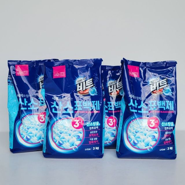 세탁세제 산소표백 리필 세탁용품 3kg 대용량
