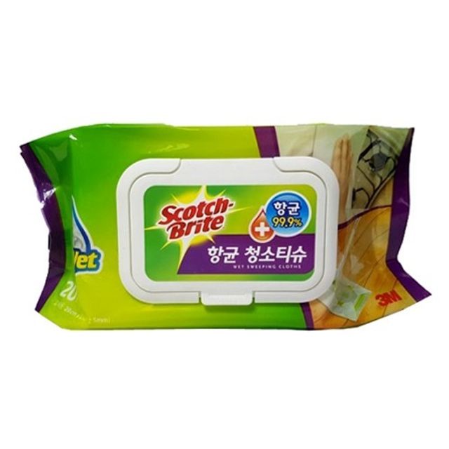 3M 올터치 막대걸레 물걸레 청소포 대형 20매 포함