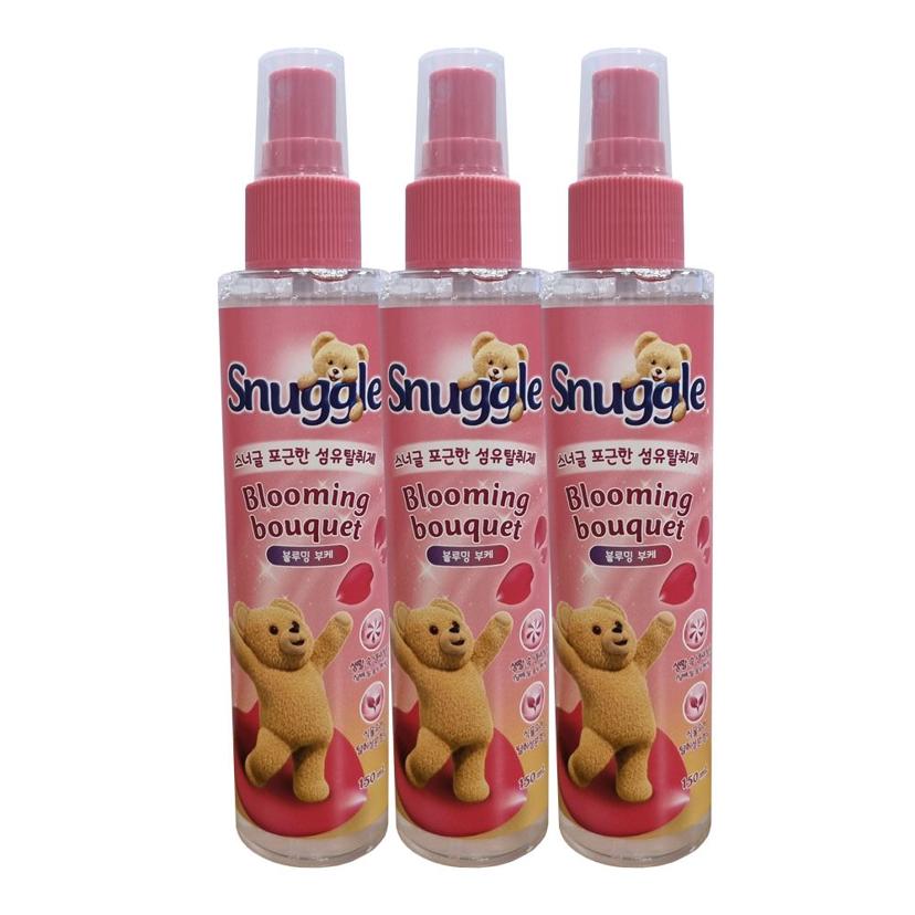 스너글 섬유 탈취제 블루밍 부케 150ml 3개 세트