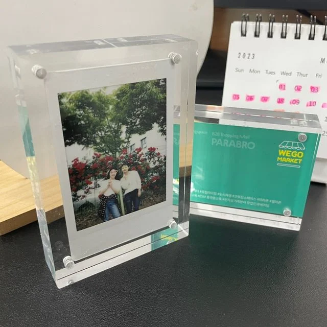 아크릴 자석 미니액자 70x100, 탁상용 테이블 사진액자