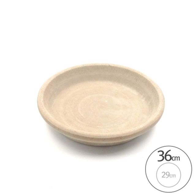 이탈리아 토분 화분받침 VG 그레이 R36 내경29cm 대형 식물 전용 인테리어 화분