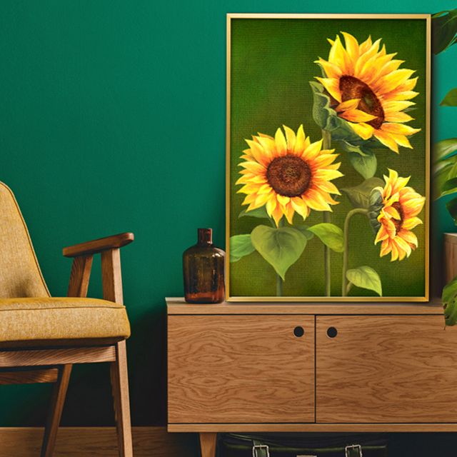 해바라기그림 액자 A2 SUN7 풍수 인테리어 벽걸이