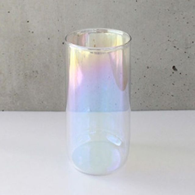 오로라컵 내열 유리컵 500ml - 대용량 투명 글라스 물컵 머그잔