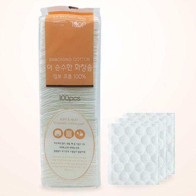 다용도 목화솜 압축 순면 화장솜 100P 5개 세트