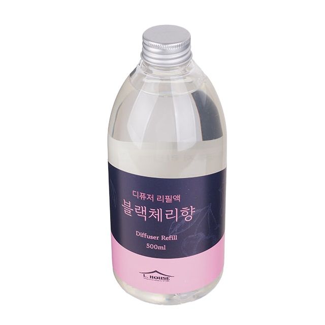 실내 디퓨저 리필 블랙체리향 500ml - 대용량 방향제