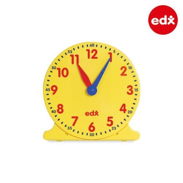 EDX 12시간학습 모형시계 대형 (25822) - 교실 및 가정용 시간 학습 도구