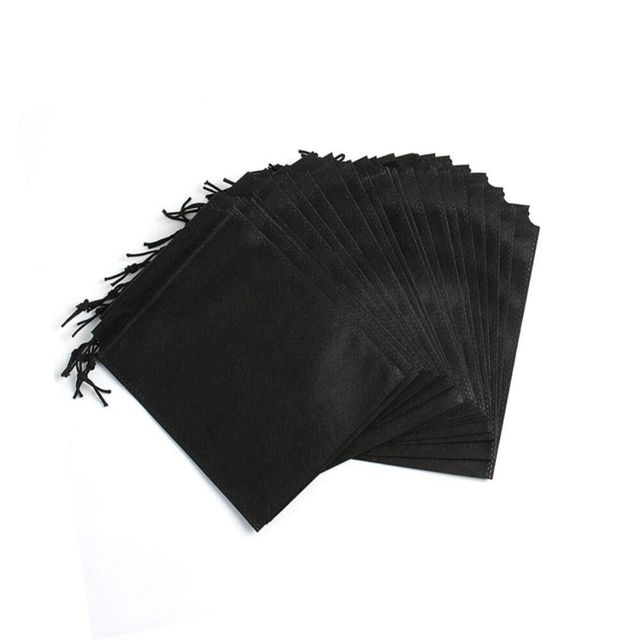 한쪽 스트링 부직포 파우치 20p세트 22x32cm 블랙 스트링파우치 부직포주머니 포장부직포