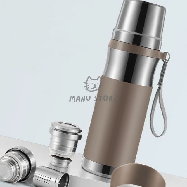 보냉텀블러 미니텀블러 티보틀 보온병 500ml 브라운