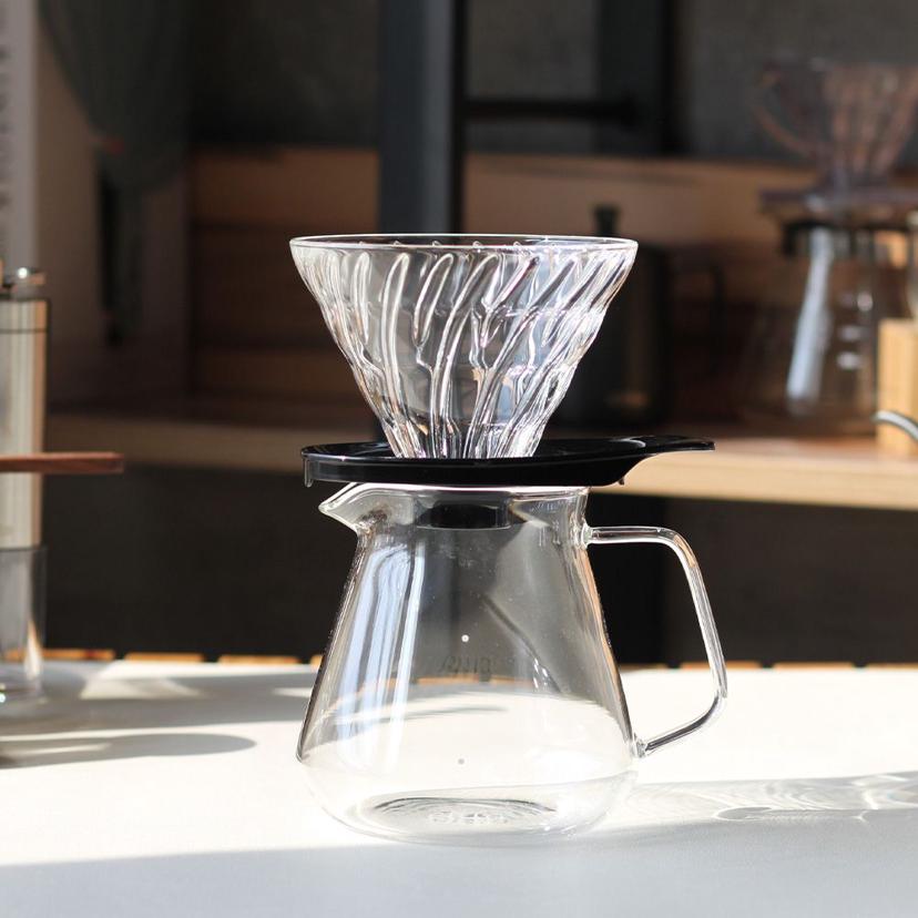 하리오 V60 글라스 드리퍼 핸드드립 세트 1-4인용