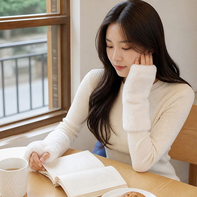털장갑 겨울 토시 멜로우 퍼 핸드워머 방한 사무실 손목워머