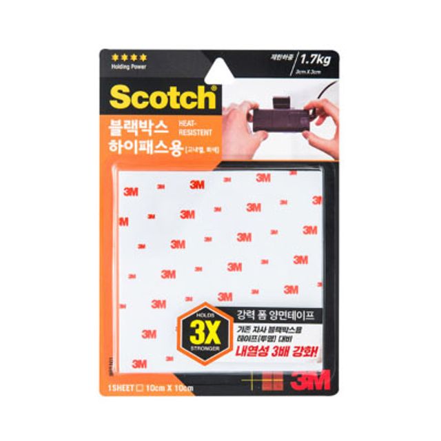 스카치 강력 고내열 폼 양면테이프 블랙박스 하이패스용