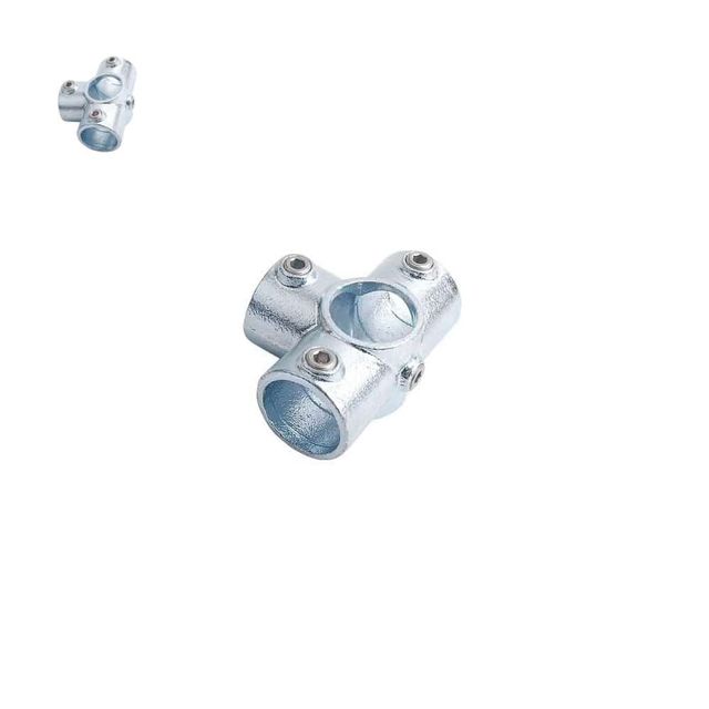 다용도 파이프클램프 32A-42.4mm 실버 파이프조인트 파이프연결 원형파이프조인트 파이프부속