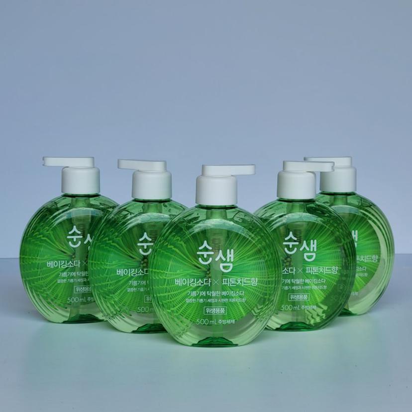 애경 순샘 베이킹 피톤치드 주방세제 500ml 5개 세트