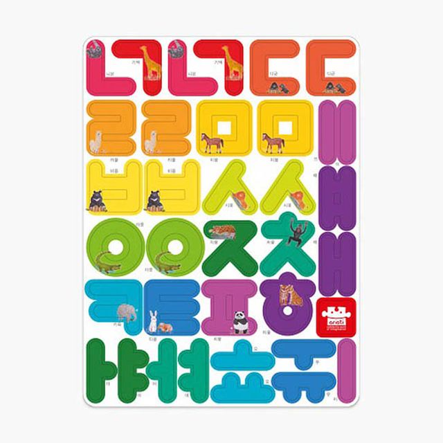 유아용자석퍼즐 한글 2P 도형 모양맞추기 감각놀이