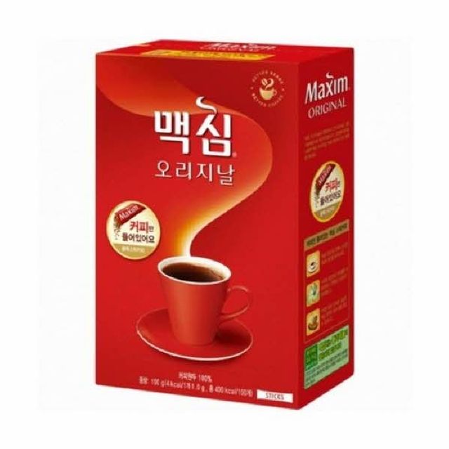 맥심 오리지날 블랙 무설탕 커피 100T 대용량