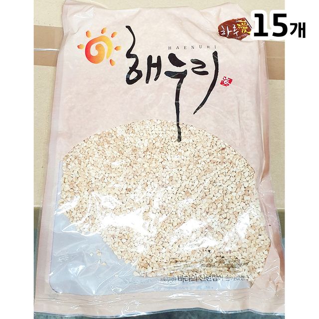 해누리 분태 땅콩 1kg X15팩 - 대량 구매용 신선한 땅콩 알맹이, 업소 및 도매 최적