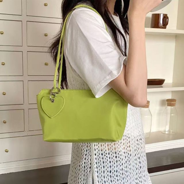 미콘 24263 여성 캐주얼 미니 하트키링 숄더백