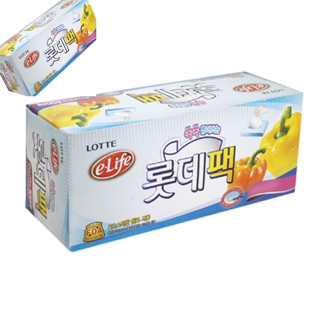 롯데팩30x40x100매 식품포장지 위생비닐 대형규격 업소용포장