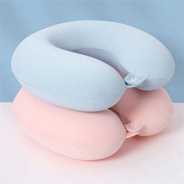 휴대용 메모리 폼 목베개 기내용 여행 목베개 컴팩트 목지지목 휴식 수면용 차량용 편안한 버스 운전 캠핑