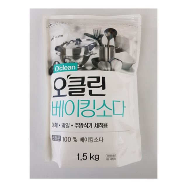 오클린 베이킹소다 1.5kg 리필 무궁화 - 주방 청소 필수