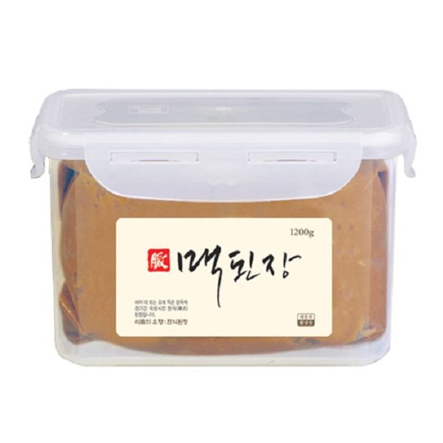 1년 이상 발효시킨 맥된장 1.2kg 깊은 맛 전통 된장