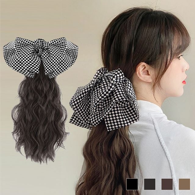 체커헤어핀 분리형 집게가발 OD-221191