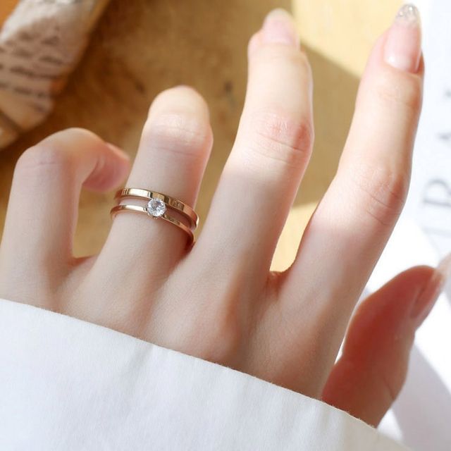 여자 큐빅 다양한 무늬 포인트 데일리 액세서리 반지