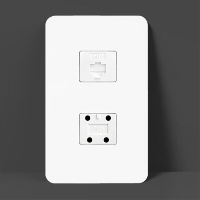 8P 모듈라 2구 8P+4P 10개 모듈라8p2구 모듈라콘센트 통신단자