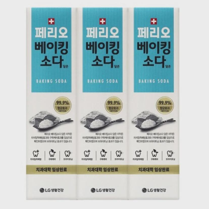 페리오 베이킹소다 치약 100g 3개입 - 구강 청결 케어