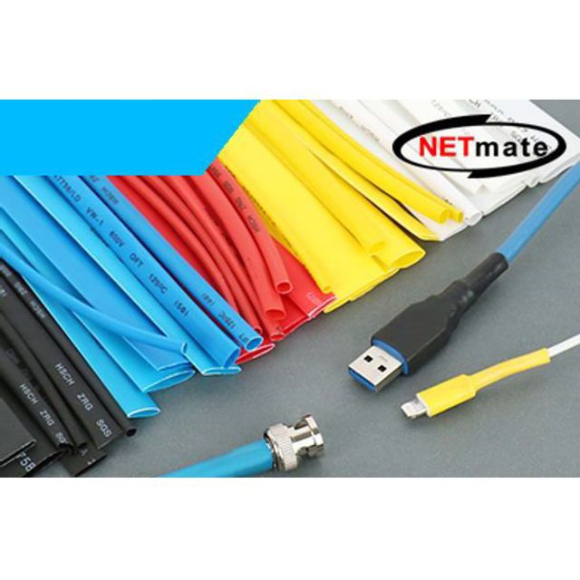 NETmate 3.5x150mm 열 수축튜브 블루 30EA 내구성 보호용