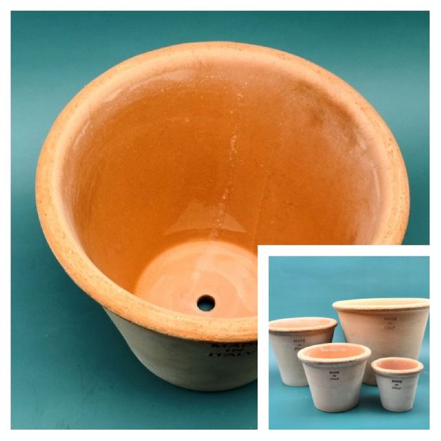 이탈리아 LS Roc 수제 토분 콘 12x9cm 야외 베란다 정원 실내화분