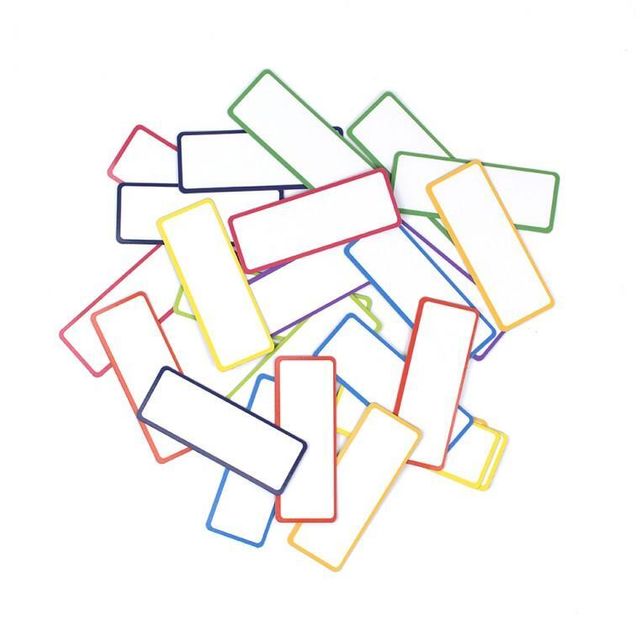 컬러 자석 네임택 이름표 라벨 27개 가격 선반