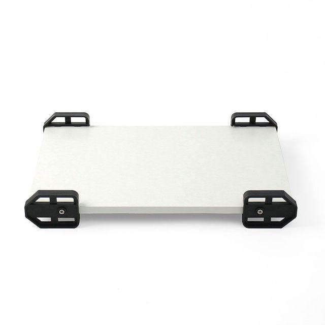 본체 40x24cm 우디 컴퓨터 화이트 받침대 - 깔끔한 화이트 색상의 안정적인 컴퓨터 지지대