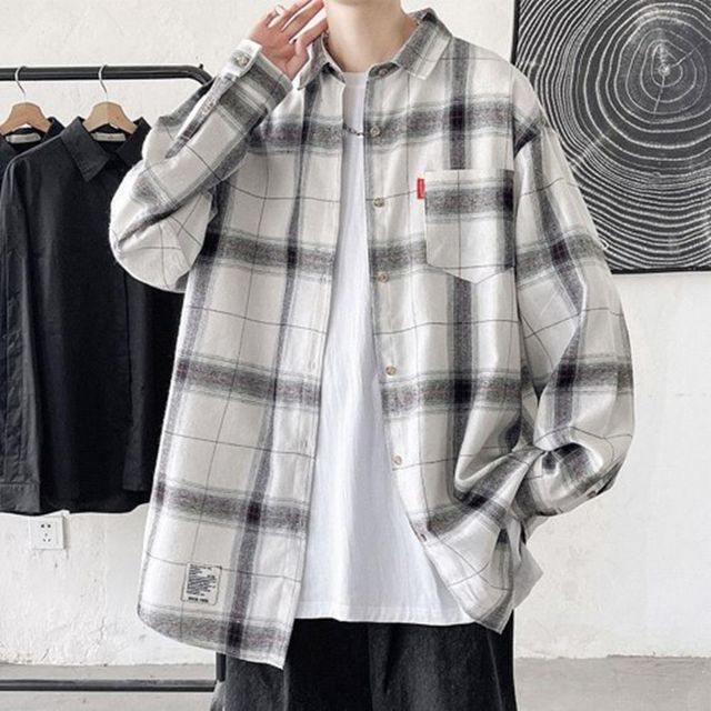 가을 레이스 오버핏 롱셔츠 모임 빅사이즈 블라우스