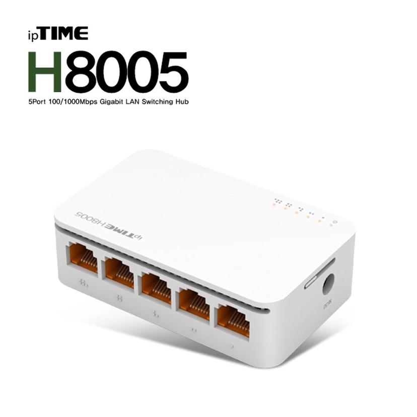 아이피타임 5포트 스위칭 허브 H8005 기가비트 지원