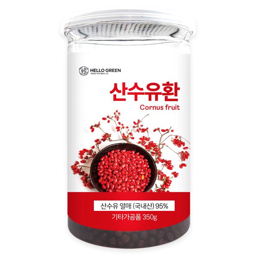 헬로우그린 국산 구례 산수유환 350g 대용량