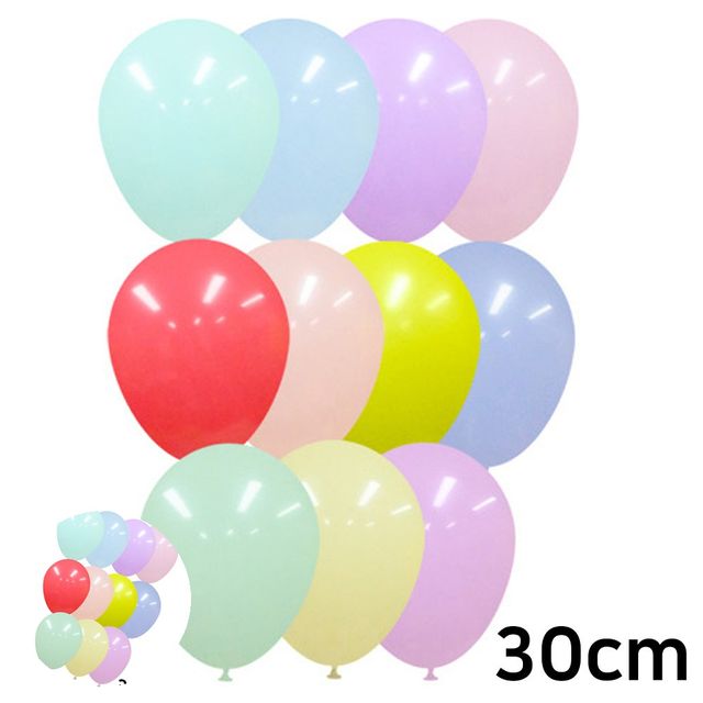 색깔풍선 고무풍선 라운드풍선 마카롱 30cm 풍선 50개입