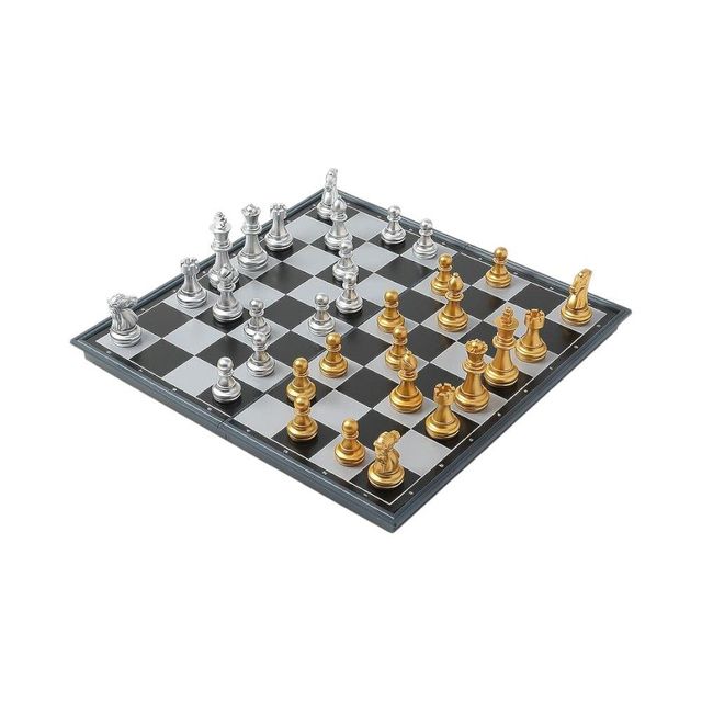앤티크 자석 체스 (32x32cm 골드 실버)