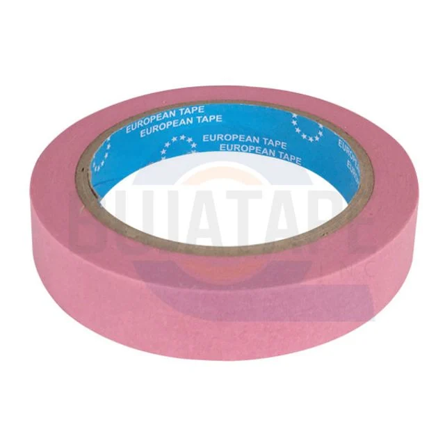 유로피안 마스킹 테이프 핑크색 20mm x 40M - 넓은 면적 도장 보호용