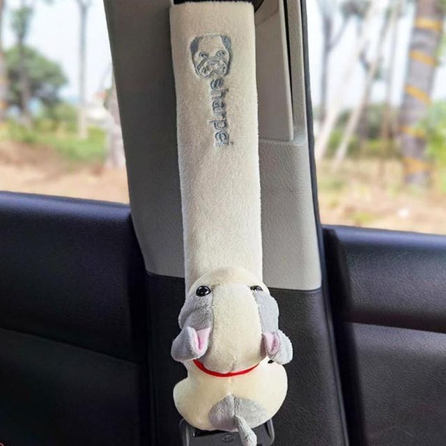 안전벨트커버 캐릭터 자동차꾸미기 차량템 쿠션 인형 차량인테리어